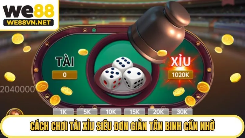 Cách chơi tài xỉu siêu đơn giản tân binh cần nhớ