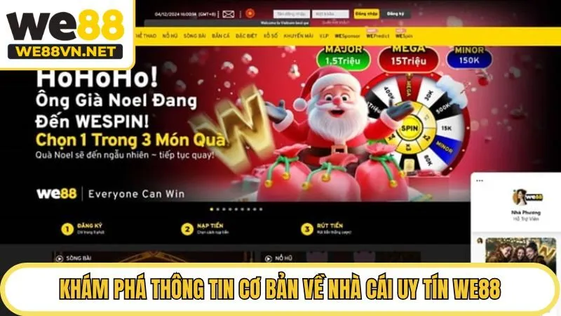 Khám phá thông tin cơ bản về nhà cái uy tín We88